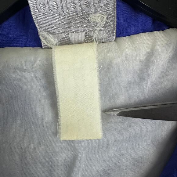 Vintage Adidas Jacket Mens XL Blue Black Anorak Quarter Zip Made Hong Kong 90s - Picture 8 of 16